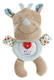 Creaciones Llopis Rino y Perro 24 cm Corazón Luz y Música a Pilas