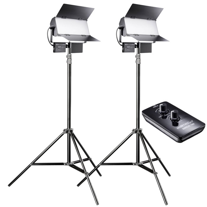 Walimex pro Sirius 160 LED 65W Daylight 2-Pack con Trípodes Walimex pro Sirius 160 LED 65W Daylight 2-Pack con Trípodes