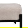 Banco Beige Tejido-Metal 91 X 36 X 45 cm