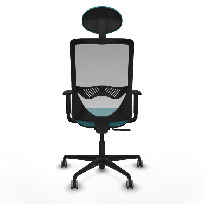 PIQUERAS Y CRESPO Silla de oficina Zulema con mecanismo Sincro, Turquesa y Gris PIQUERAS Y CRESPO Silla de oficina Zulema con mecanismo Sincro, Turquesa y Gris