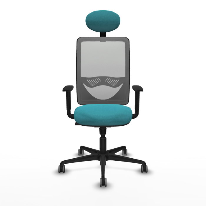 PIQUERAS Y CRESPO Silla de oficina Zulema con mecanismo Sincro, Turquesa y Gris PIQUERAS Y CRESPO Silla de oficina Zulema con mecanismo Sincro, Turquesa y Gris