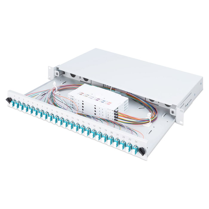 Digitus Caja de empalme de fibra óptica 24x LC DX OM3 gris Digitus Caja de empalme de fibra óptica 24x LC DX OM3 gris