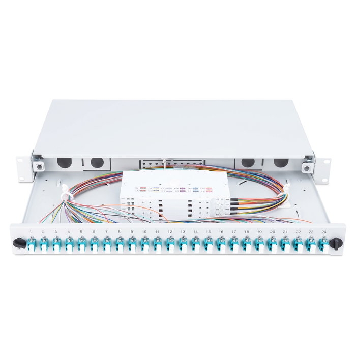 Digitus Caja de empalme de fibra óptica 24x LC DX OM3 gris Digitus Caja de empalme de fibra óptica 24x LC DX OM3 gris
