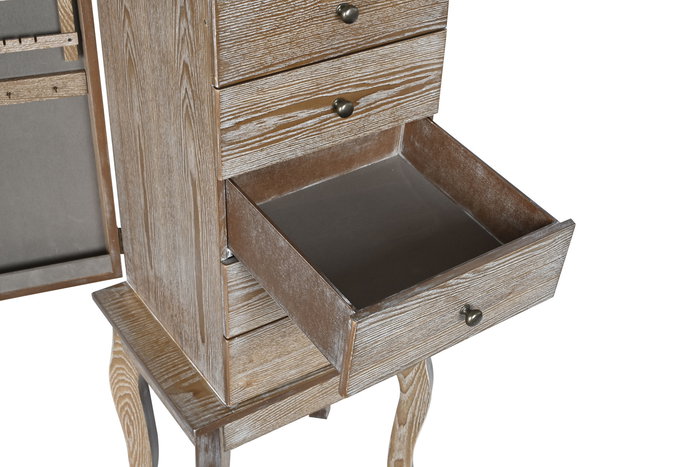 Joyero Tradicional DKD Home Decor Natural 28 x 91.5 x 37 cm