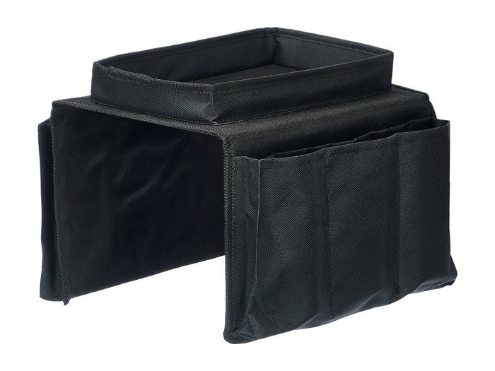Giftdecor Organizador Sofa 6 Bolsillos Negro 31 x 18.5 x 5 cm (Set de 12)