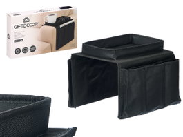 Giftdecor Organizador Sofa 6 Bolsillos Negro 31 x 18.5 x 5 cm (Set de 12)