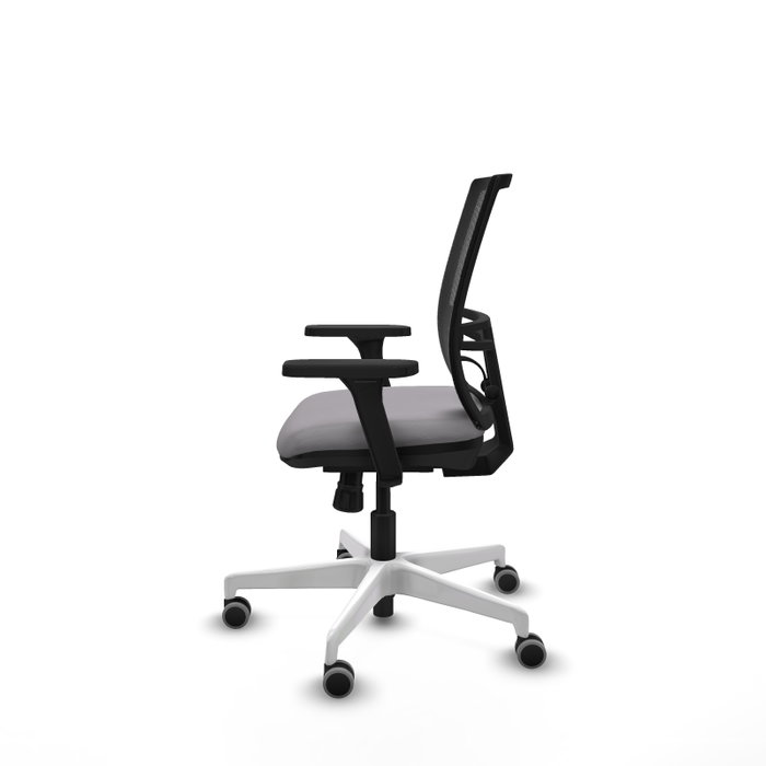 PIQUERAS Y CRESPO Silla de oficina Yunquera con mecanismo Sincro Gris y Negro