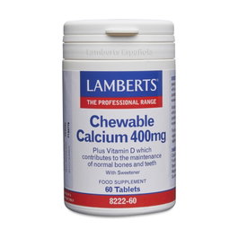 Lamberts Calcio Masticable 400mg Limón
