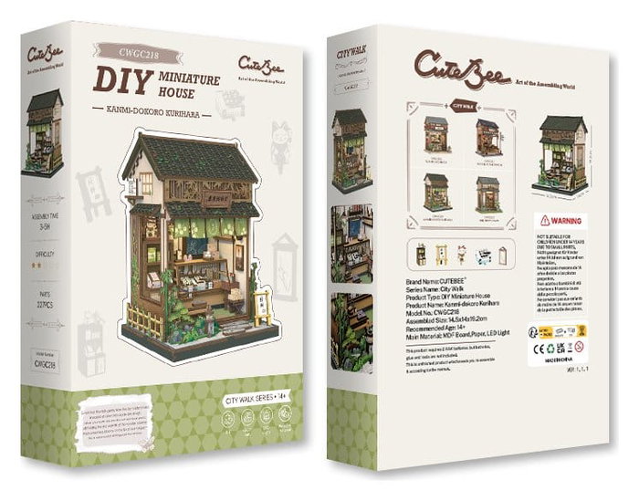Maqueta Model Kit Miniature House Kanmi-dokoro Kurihara 19 x 15 cm