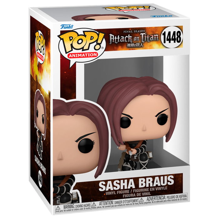 Funko POP Figura Attack on Titan Sasha Braus de Vinilo 9cm en Caja Regalo