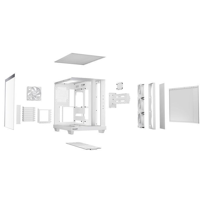 be quiet! Light Base 500 LX White Midi Tower Caja de PC Blanca ATX, micro ATX, Mini-ITX