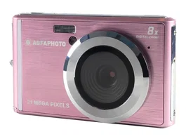 AgfaPhoto Compact DC5200 - Cámara Digital Compacta 21 MP CMOS, Zoom Digital 8x, Grabación Vídeo HD 720p, Color Rosa