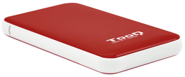 TooQ Caja Externa para Disco Duro 2.5" TQE-2528R USB 3.1, Instalación sin Tornillos, Plug & Play, Hasta 4TB, Compatible con Windows/Mac/Linux - Color Rojo