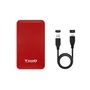 Tooq TQE-2528R Caja Externa Disco Duro 2.5" USB 3.1 Sin Tornillos Rojo