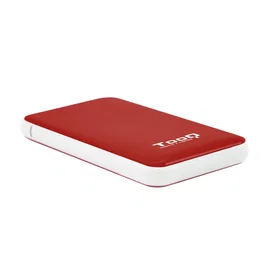 TooQ Caja externa para disco duro 2.5 pulgadas SATA I II III SSD USB 3.1 Gen1 con UASP Rojo