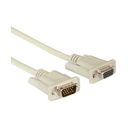 ROLINE Cable de Monitor VGA (D-Sub) 10m Gris