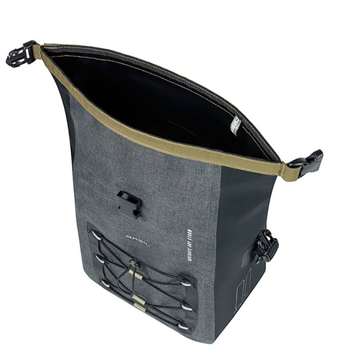 Basil Bolsa M Navigator Storm Impermeable 15L Alforja Bicicleta con Bandolera Reflectante