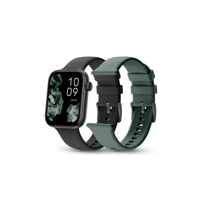 SPC Smartee Duo 2 Smartwatch 1.78" AMOLED Negro con 2 Correas, Bluetooth, Más de 100 Deportes, Oxímetro, Sueño, 7 Días Batería, IP68