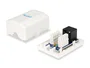 Equip - Roseta de superficie Cat. 5e, 1 puerto RJ45 hembra, color blanco