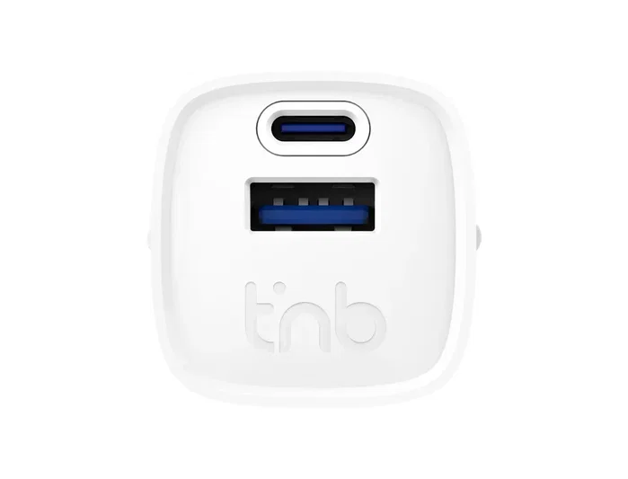 TNB Cargador GaN 30W USB-C + USB-A Blanco TNB Cargador GaN 30W USB-C + USB-A Blanco