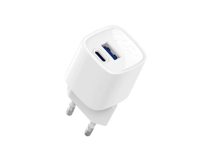 TNB Cargador GaN 30W USB-C + USB-A Blanco TNB Cargador GaN 30W USB-C + USB-A Blanco