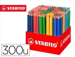 Stabilo Lapices de Colores Trio Az School Pack de 300 Unidades Surtidas 20 Colores Lápices de Madera para Niños