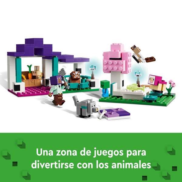 Juego de construccion el santuario de animales lego minecraft