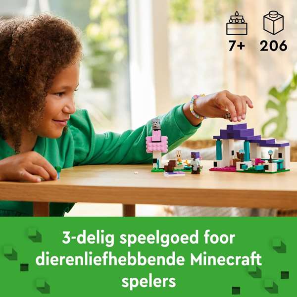 Juego de construccion el santuario de animales lego minecraft