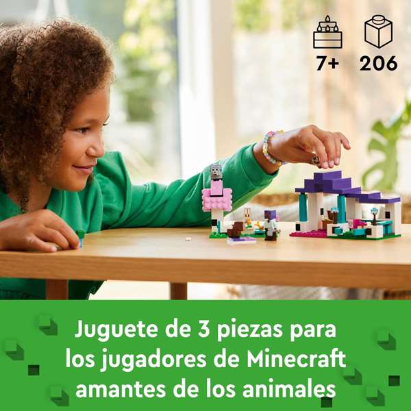 Juego de construccion el santuario de animales lego minecraft