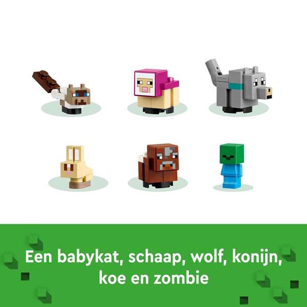 Juego de construccion el santuario de animales lego minecraft