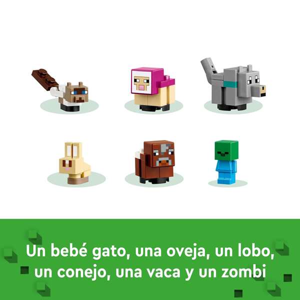 Juego de construccion el santuario de animales lego minecraft