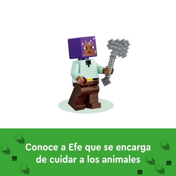Juego de construccion el santuario de animales lego minecraft