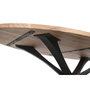 DKD Home Decor Mesa de Comedor de Acacia y Metal Natural