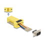 DeLOCK 67104 Adaptador VGA Masculino a RJ-45 Amarillo