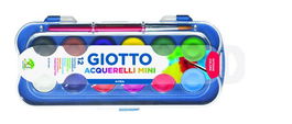 Acuarelas Giotto Mini 23Mm Estuche 12 + Pincel (Set de 10)