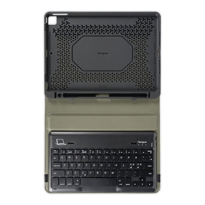 Targus THZ891DE Funda con Teclado Bluetooth para iPad 10.2" (7ª, 8ª y 9ª Gen) Negro