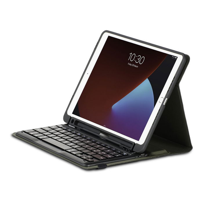 Targus THZ891DE Funda con Teclado Bluetooth para iPad 10.2" (7ª, 8ª y 9ª Gen) Negro