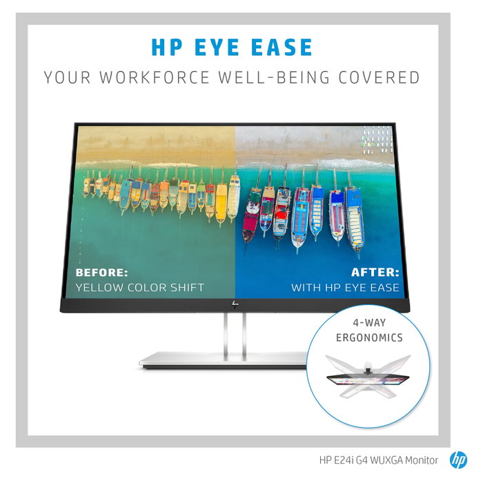 HP E24i G4 Monitor 24 Pulgadas WUXGA IPS Negro