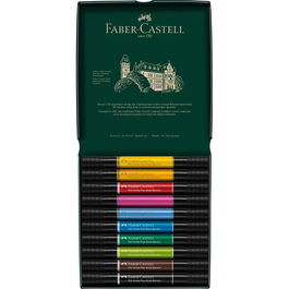 Rotulador Faber-Castell Pitt Artist Pens Doble Punta Pincel Caja De 10