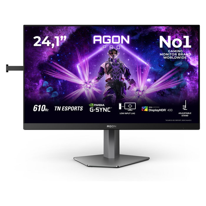 AOC AG246FK6 Monitor de juegos 24.1 Pulgadas Fast TN 610 Hz Full HD Pro eSports