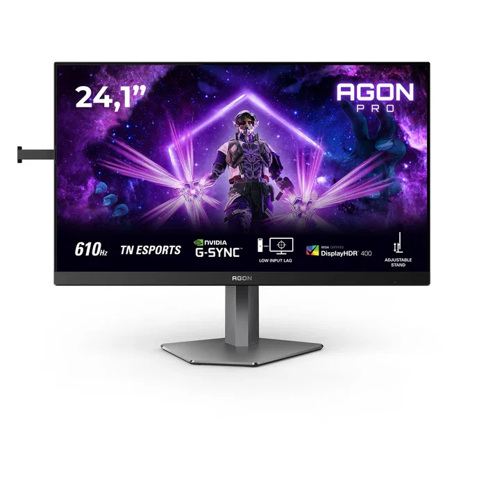 AOC Monitor Gaming AG246FK6 24.1" Full HD 1920x1080 610Hz Fast TN eSports 0.5ms HDR400 HDMI 2.1 Negro Gris