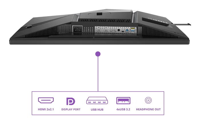 AOC Monitor Gaming AG246FK6 24.1" Full HD 1920x1080 610Hz Fast TN eSports 0.5ms HDR400 HDMI 2.1 Negro Gris