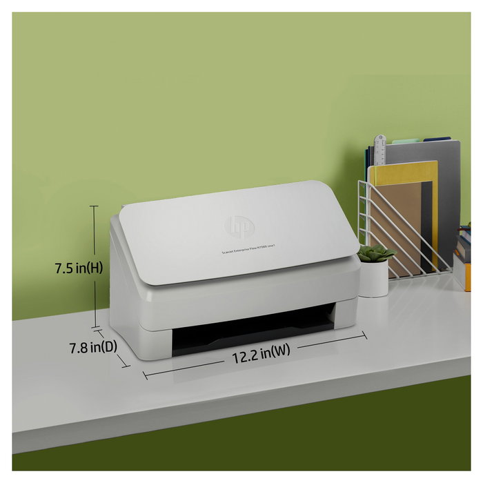 HP ScanJet Enterprise Flow N7000snw1 - Escáner de Documentos Profesional con Alimentador Automático, WiFi, LAN, Duplex, 600 DPI, Hasta A4, Pantalla Táctil 2.8", Blanco HP ScanJet Enterprise Flow N7000snw1 - Escáner de Documentos Profesional con Alimentador Automático, WiFi, LAN, Duplex, 600 DPI, Hasta A4, Pantalla Táctil 2.8", Blanco