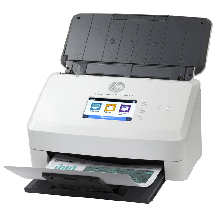 HP ScanJet Enterprise Flow N7000snw1 - Escáner de Documentos Profesional con Alimentador Automático, WiFi, LAN, Duplex, 600 DPI, Hasta A4, Pantalla Táctil 2.8", Blanco HP ScanJet Enterprise Flow N7000snw1 - Escáner de Documentos Profesional con Alimentador Automático, WiFi, LAN, Duplex, 600 DPI, Hasta A4, Pantalla Táctil 2.8", Blanco