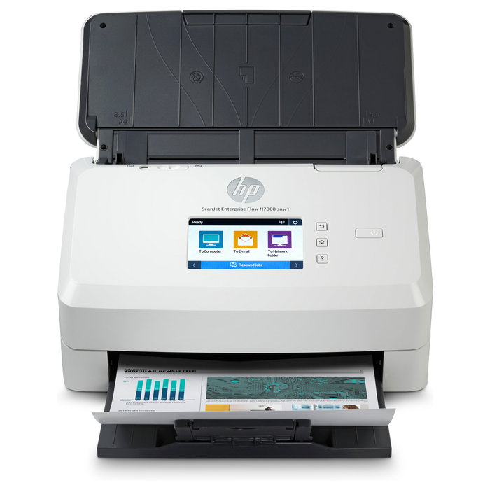 HP ScanJet Enterprise Flow N7000snw1 - Escáner de Documentos Profesional con Alimentador Automático, WiFi, LAN, Duplex, 600 DPI, Hasta A4, Pantalla Táctil 2.8", Blanco HP ScanJet Enterprise Flow N7000snw1 - Escáner de Documentos Profesional con Alimentador Automático, WiFi, LAN, Duplex, 600 DPI, Hasta A4, Pantalla Táctil 2.8", Blanco