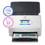 HP ScanJet Enterprise Flow N7000snw1 - Escáner de Documentos Profesional con Alimentador Automático, WiFi, LAN, Duplex, 600 DPI, Hasta A4, Pantalla Táctil 2.8", Blanco