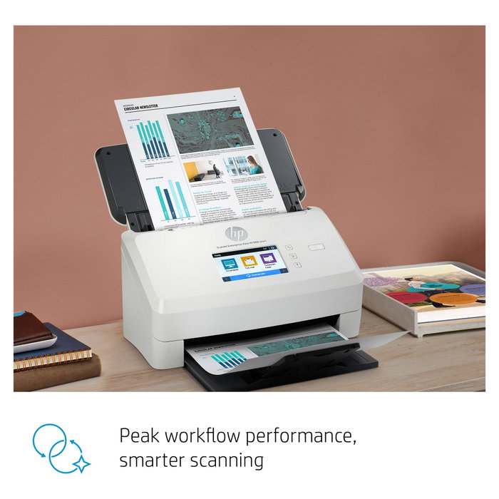 HP ScanJet Enterprise Flow N7000snw1 - Escáner de Documentos Profesional con Alimentador Automático, WiFi, LAN, Duplex, 600 DPI, Hasta A4, Pantalla Táctil 2.8", Blanco HP ScanJet Enterprise Flow N7000snw1 - Escáner de Documentos Profesional con Alimentador Automático, WiFi, LAN, Duplex, 600 DPI, Hasta A4, Pantalla Táctil 2.8", Blanco