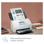 HP ScanJet Enterprise Flow N7000snw1 - Escáner de Documentos Profesional con Alimentador Automático, WiFi, LAN, Duplex, 600 DPI, Hasta A4, Pantalla Táctil 2.8", Blanco