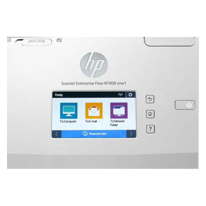 HP ScanJet Enterprise Flow N7000snw1 - Escáner de Documentos Profesional con Alimentador Automático, WiFi, LAN, Duplex, 600 DPI, Hasta A4, Pantalla Táctil 2.8", Blanco HP ScanJet Enterprise Flow N7000snw1 - Escáner de Documentos Profesional con Alimentador Automático, WiFi, LAN, Duplex, 600 DPI, Hasta A4, Pantalla Táctil 2.8", Blanco