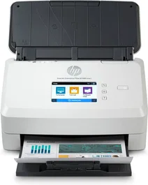 HP Scanjet Enterprise Flow N7000 snw1 - Escáner alimentado con hojas para oficina, 600 x 600 DPI, A4, duplex a color, pantalla táctil, WiFi, Ethernet y USB, blanco